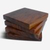 square wooden coasters